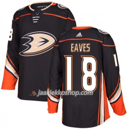 Miehille NHL Anaheim Ducks Pelipaita Patrick Eaves 18 Adidas 2017-2018 Musta Authentic